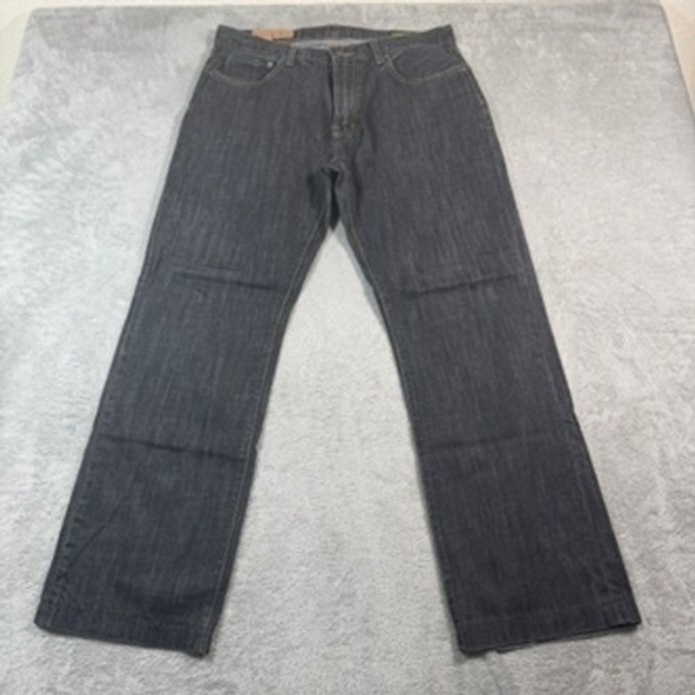 GAP 1969 Jeans Men 33x32 (Fits 34x30) Black Dark Resin Straight Standard Fit